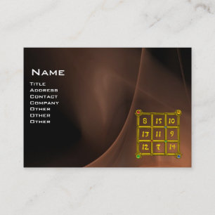 Carte De Visite CARRÉ MAGIC 33, Noir Brown