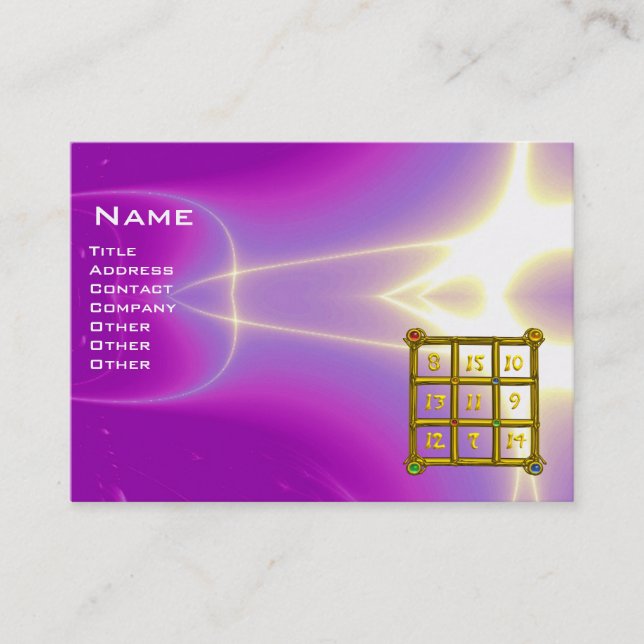 Carte De Visite CARRÉ MAGIC 33, Rose, Violet Violet (Devant)