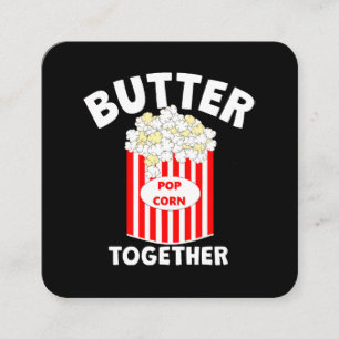 Carte De Visite Carré Maïs soufflé de film BUTTER Together