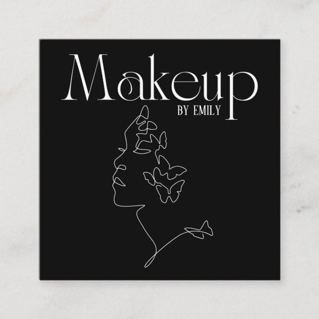 Carte De Visite Carré Make up Artist (Devant)