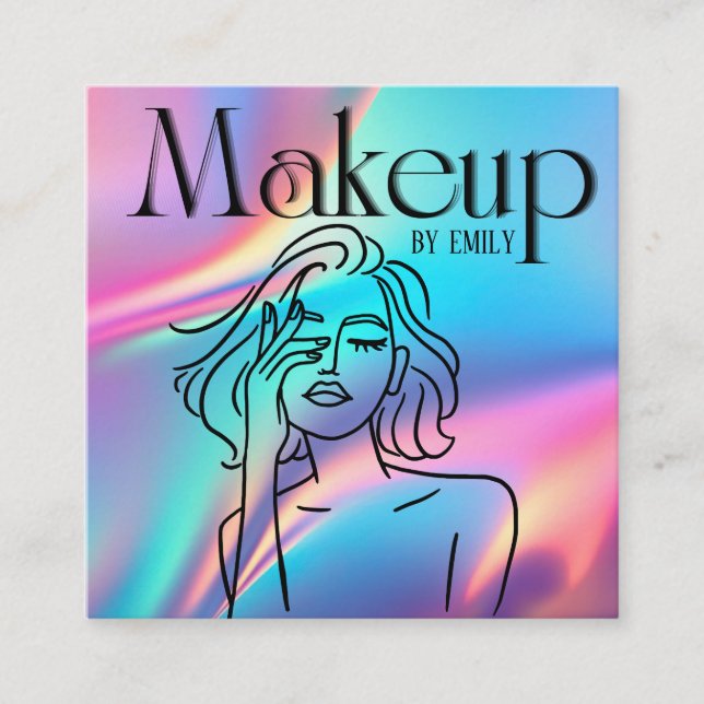Carte De Visite Carré Make up Artist (Devant)