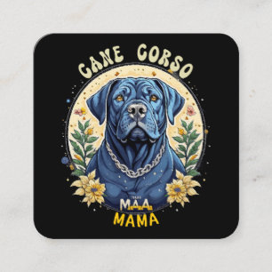 Carte De Visite Carré Maman Cane Corso