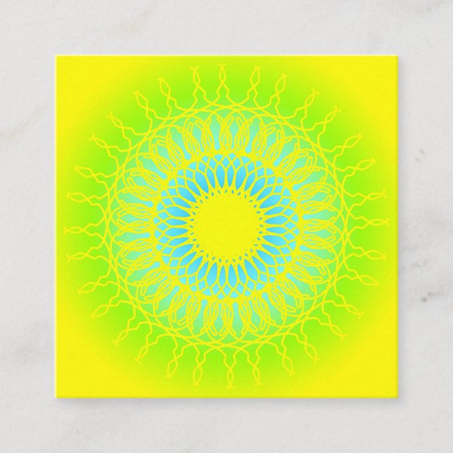 Carte De Visite Carré Mandala (Devant)