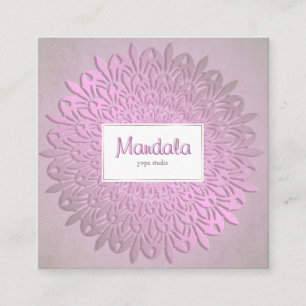 Carte De Visite Carré Mandala ethnique de gradient