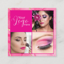 Maquillage de photo de script de marbre rose chaud