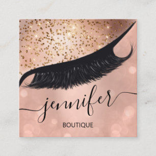 Carte De Visite Carré Maquillage professionnel Eyelash Extension Artist