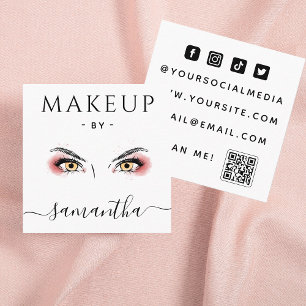 Carte De Visite Carré Maquilleuse pour les yeux dramatiques