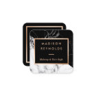 Marbre noir blanc Rose Gold Beauté Salon