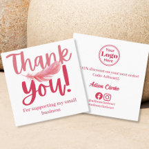 Marque minimaliste de Merci en plumes roses