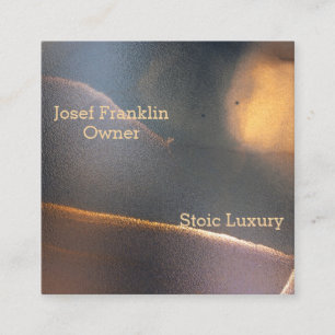 Carte de visite Carré Masculine Aquarelle Abstrait