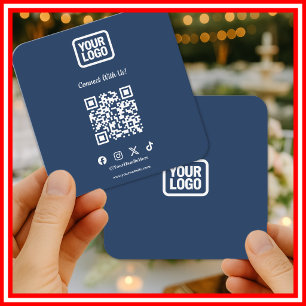 Carte De Visite Carré Médias Sociaux Restez connectés avec nous Instagra