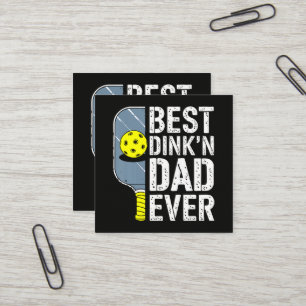 Carte De Visite Carré Meilleur Papa Dink'N Ever Pickleball
