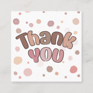 Carte De Visite Carré Merci