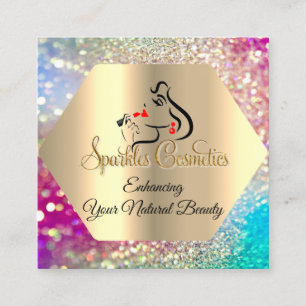 Carte De Visite Carré Merci Pour Votre Logo De Luxe