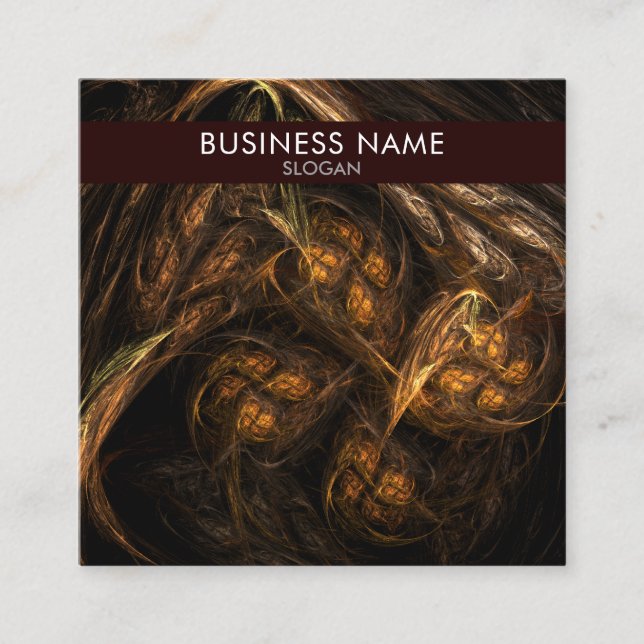 Carte De Visite Carré Mère Terre Artiste Abstrait Professionnel (Devant)