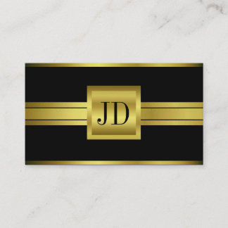 Carte De Visite Carré métallique de ruban de vrai or d'agent