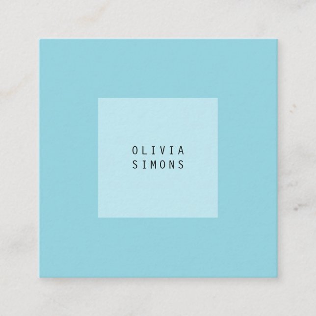 Carte De Visite Carré Minimalist Business Cards (Devant)