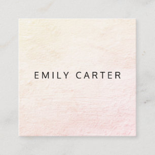 Carte De Visite Carré Minimaliste détendu