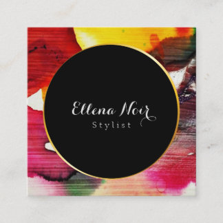 Carte De Visite Carré Minimaliste, professionnel, moderne, élégant