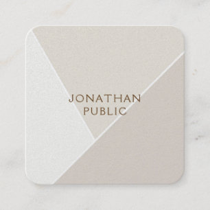 Carte De Visite Carré Minimaliste simple professionnel de modèle modern