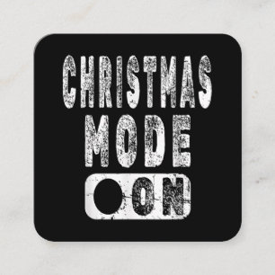 Carte De Visite Carré Mode Noël activé - Fun Christmas Holiday