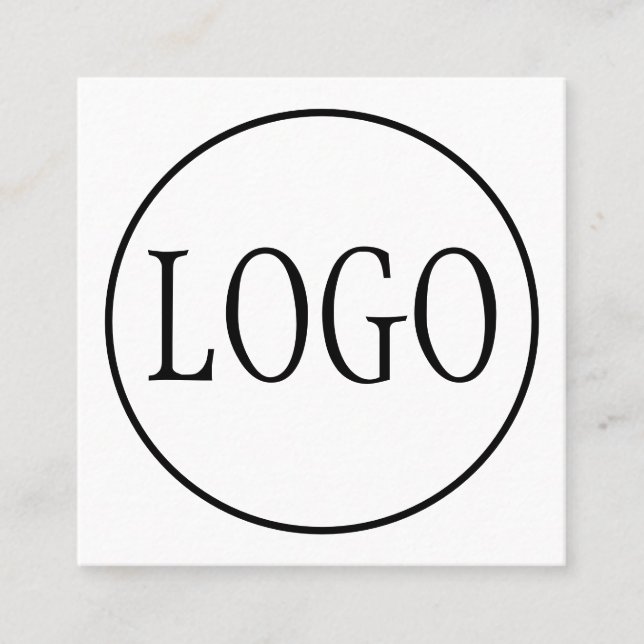 Carte De Visite Carré MODÈLE DE CONCEPTION LOGO personnalisé (Devant)