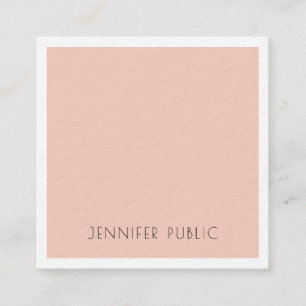 Carte De Visite Carré Modèle élégant Minimaliste Luxe Premium Épais