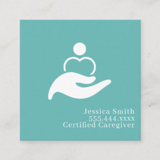 Carte De Visite Carré Modern Minimalist Elegant Typography Professional 