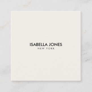 Carte De Visite Carré Modern Minimalist Square Kraft Business Card