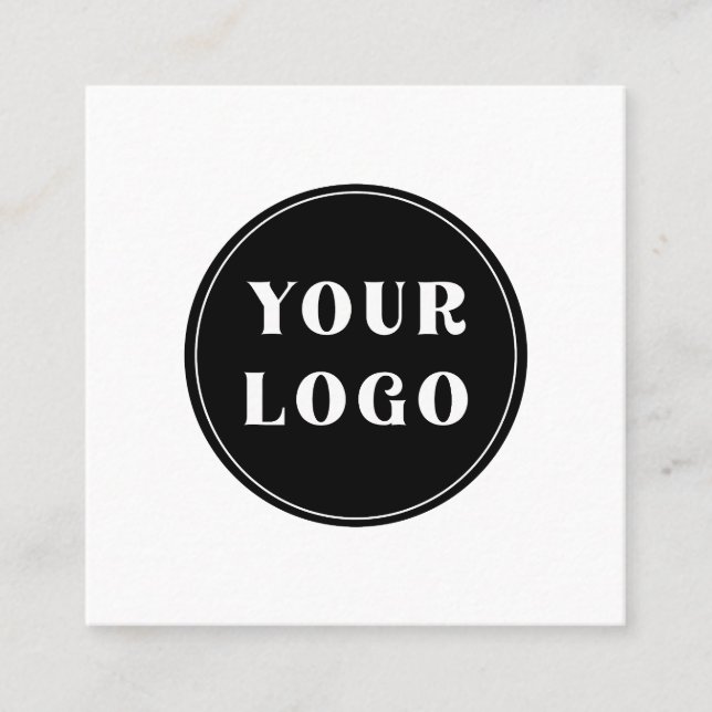 Carte De Visite Carré Moderne, élégant, élégant et personnalisable (Devant)
