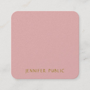 Carte De Visite Carré Moderne Elegant Luxe Modèle professionnel Classé