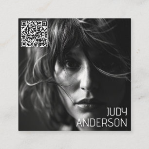 Carte De Visite Carré Moderne minimaliste simple photo professionnelle