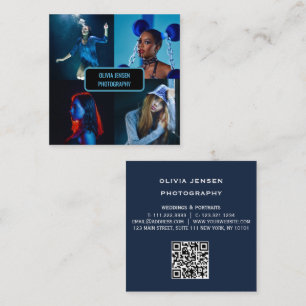 Carte De Visite Carré Moderne minimaliste simple photo professionnelle q