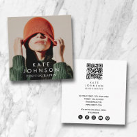 Moderne Tendance photo intégrale QR Code Médias so
