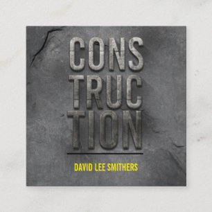 Carte De Visite Carré Modernisation de la construction et de l'entrepren