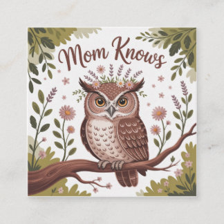 Carte De Visite Carré Mom Knows