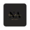 Monogramme Luxe Tendance Esthétique QR Code Or Noi