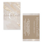 Monogramme personnalisé de marbre à huile d'or