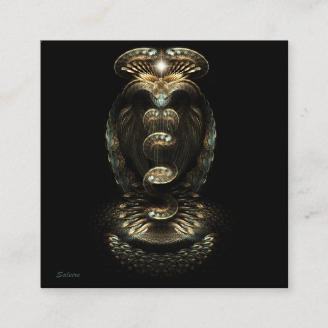 Carte De Visite Carré Montée de Kundalini (Devant)