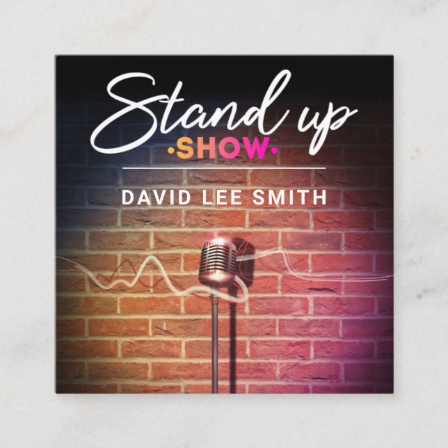 Carte De Visite Carré Montrer (Devant)