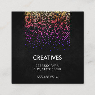 Carte De Visite Carré Motif glamour