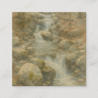 Carte De Visite Carré Murmures du Ruisseau