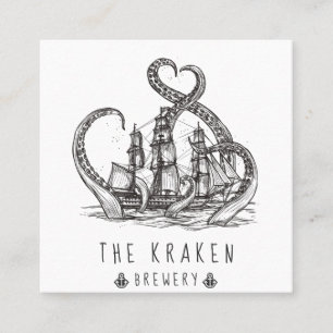 Carte de visite Carré Nautical Kraken