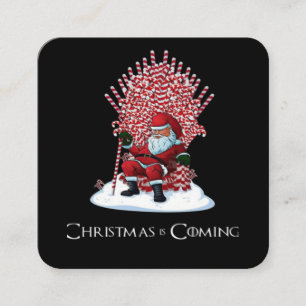 Carte De Visite Carré Noël arrive