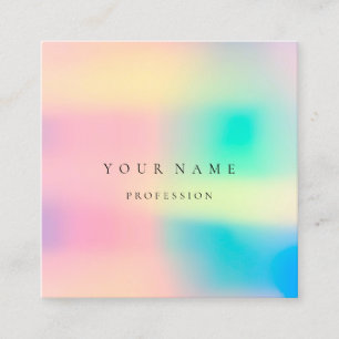 Carte De Visite Carré Ombre encadré Simply Professional Holograph Ombre
