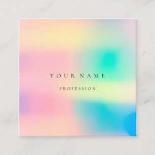 Carte De Visite Carré Ombre encadré Simply Professional Holotel Pastel