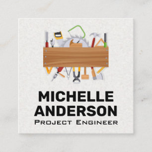 Carte De Visite Carré Outils matériels