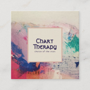 Carte De Visite Carré Palette Peintre