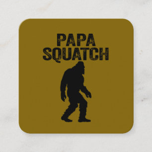 Carte De Visite Carré Papa Squatch Drôle Bigfoot - Cadeau de la Fête des