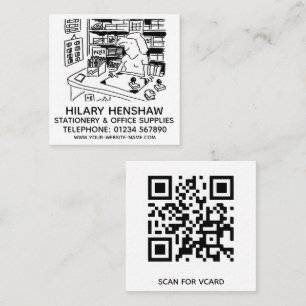 Carte De Visite Carré Papeterie et fournitures de bureau